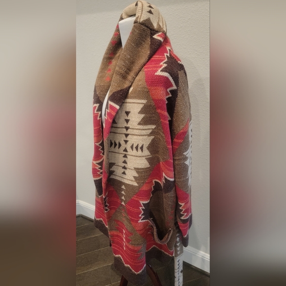 Nwt...Lauren Ralph Lauren Plus-Size Western-Print Intarsia-Knit Cardigan. - Picture 5 of 11